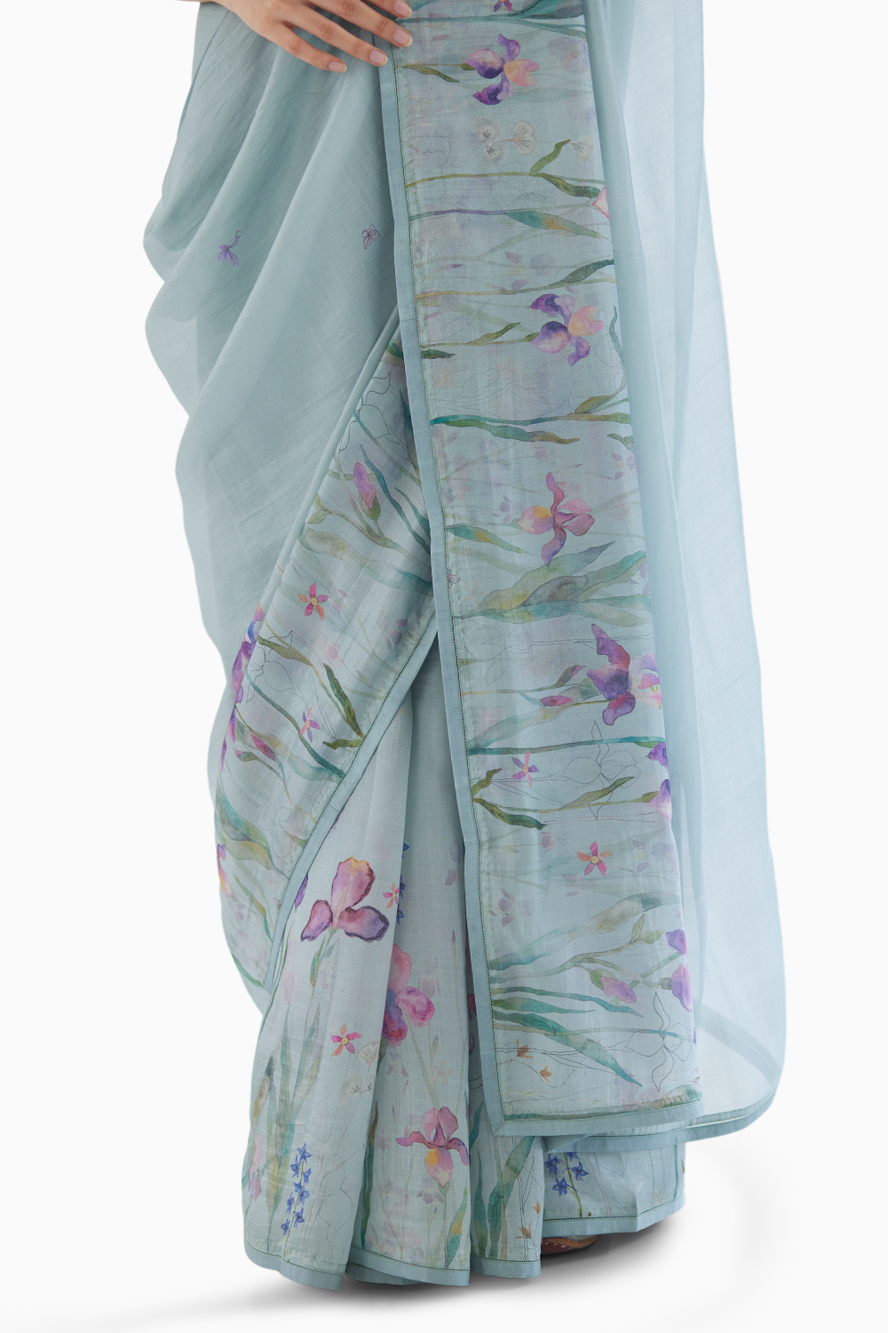 Cherished Times Seafoam Saree