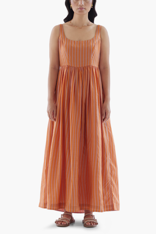 Hand-in-Hand Orange Dress