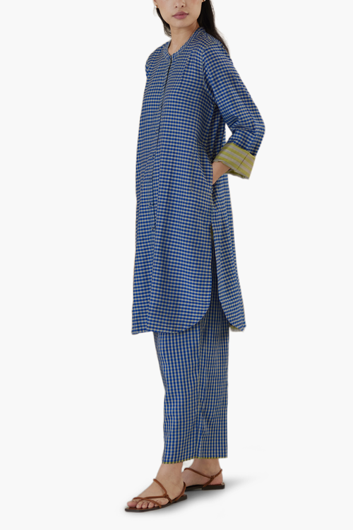 Endless Laughter Blue Kurta Set