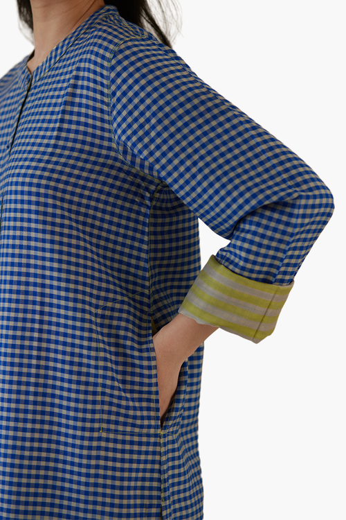 Endless Laughter Blue Kurta Set