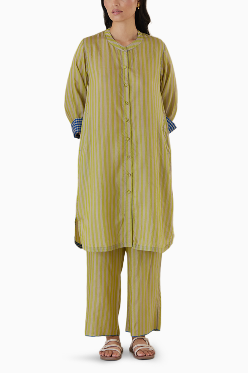 Endless Laughter Lime Kurta Set
