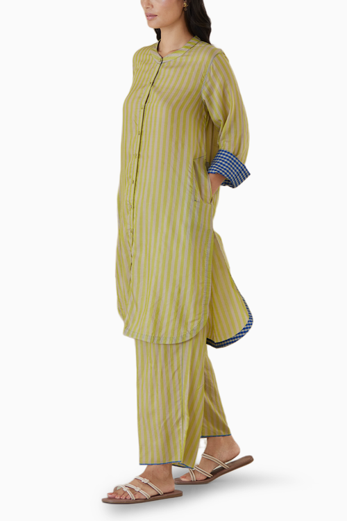 Endless Laughter Lime Kurta Set