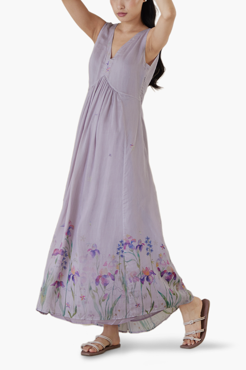 Playful Surprises Mauve Dress