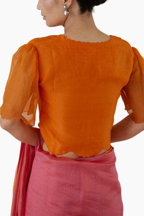 Fleeting Moments Orange Blouse