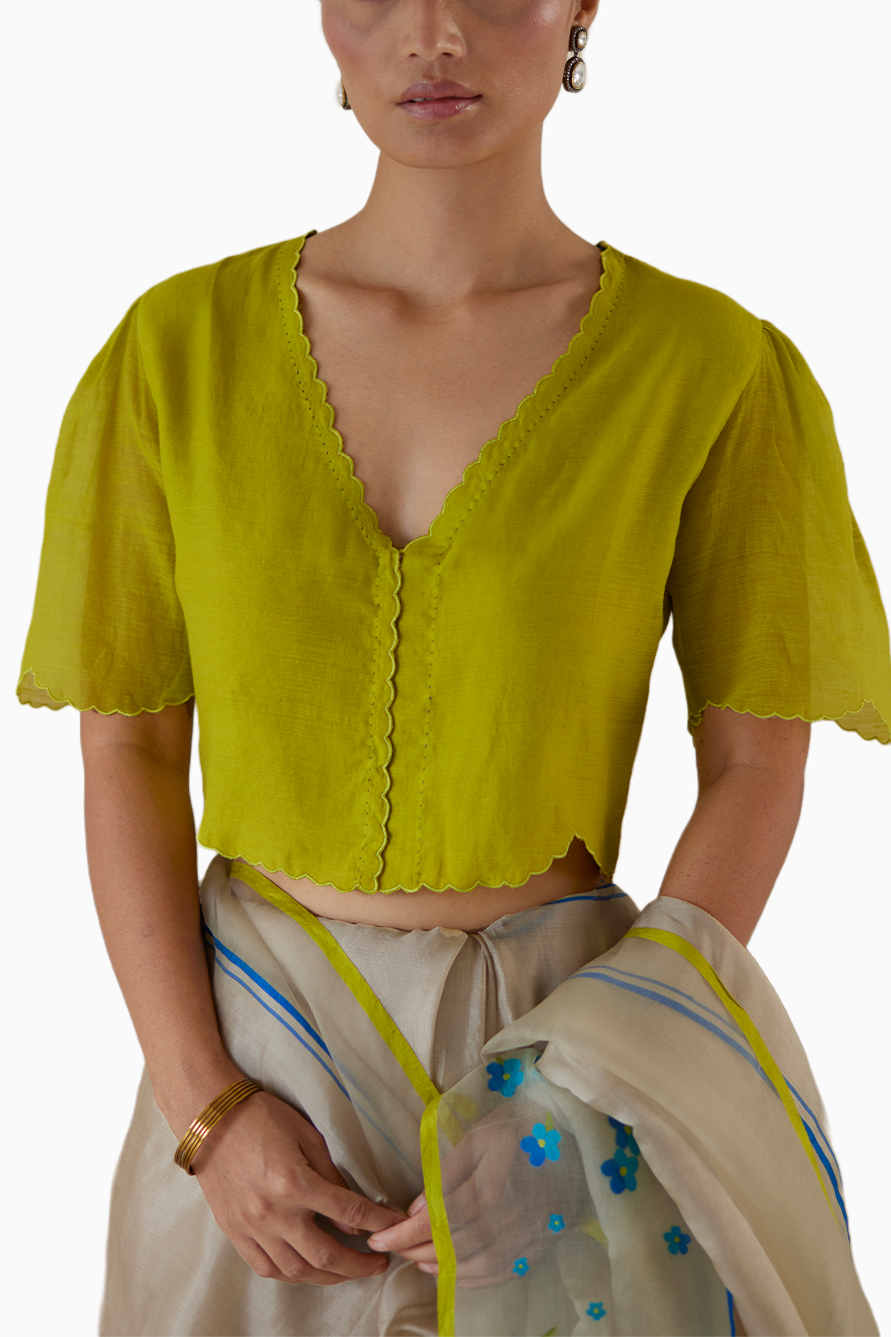 Fleeting Moments Lime Blouse