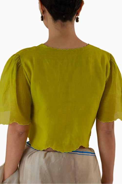 Fleeting Moments Lime Blouse