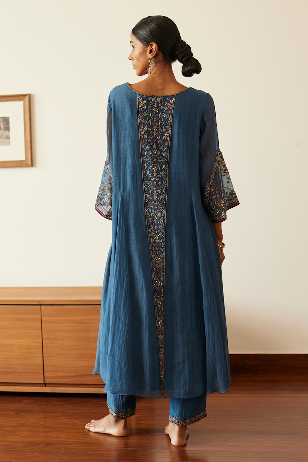 Blue Adree Kurta Set