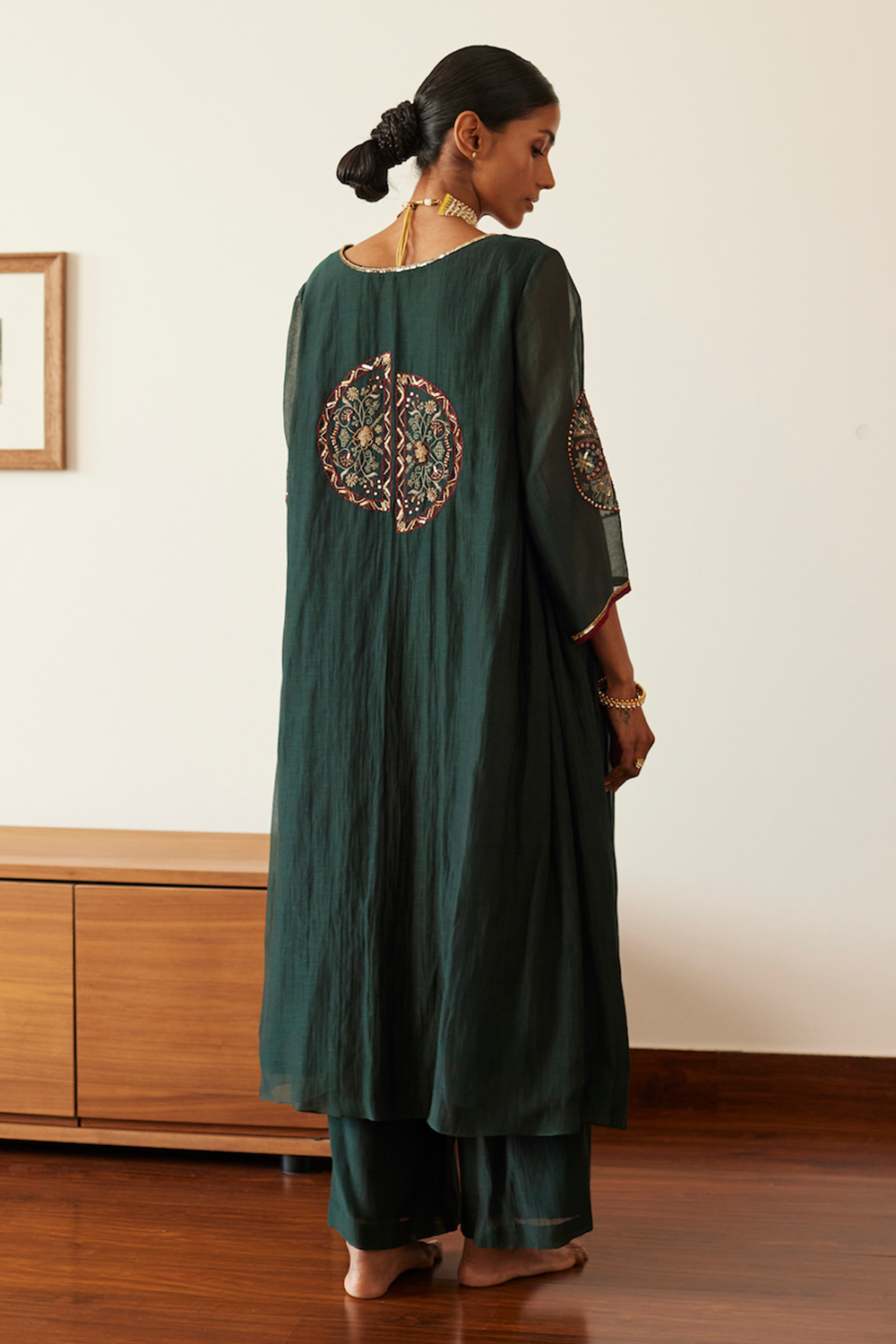 Green Shashi Kurta Set