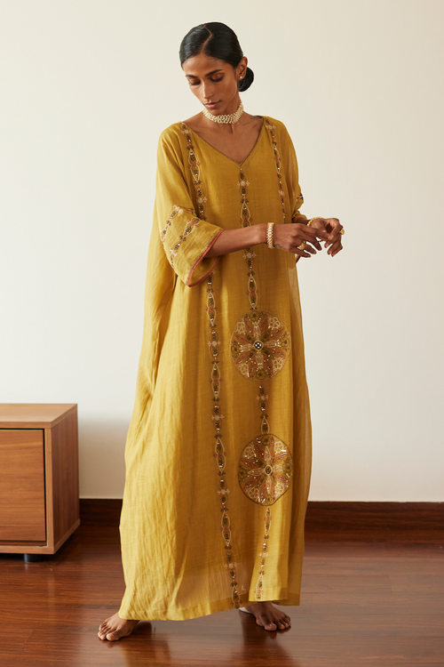 Yellow Uday Kaftaan