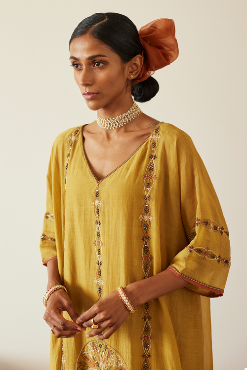 Yellow Uday Kaftaan