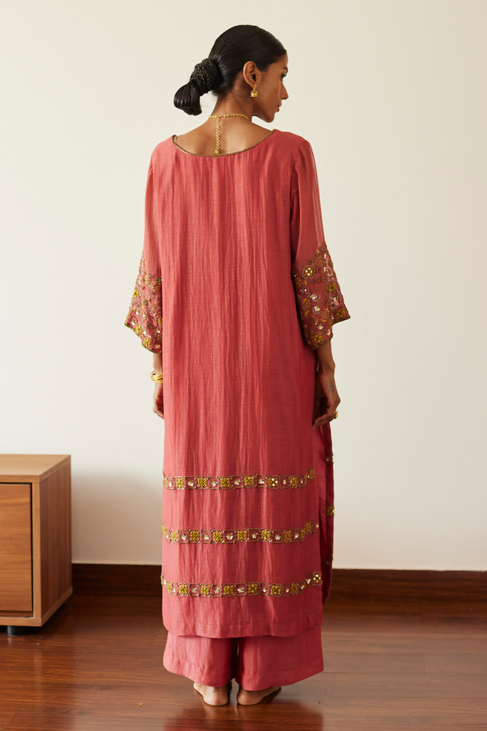 Pink Rekha Kurta Set