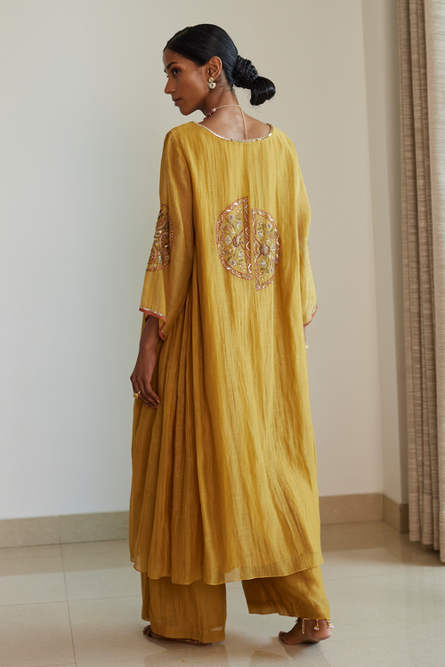 Yellow Shashi Kurta Set