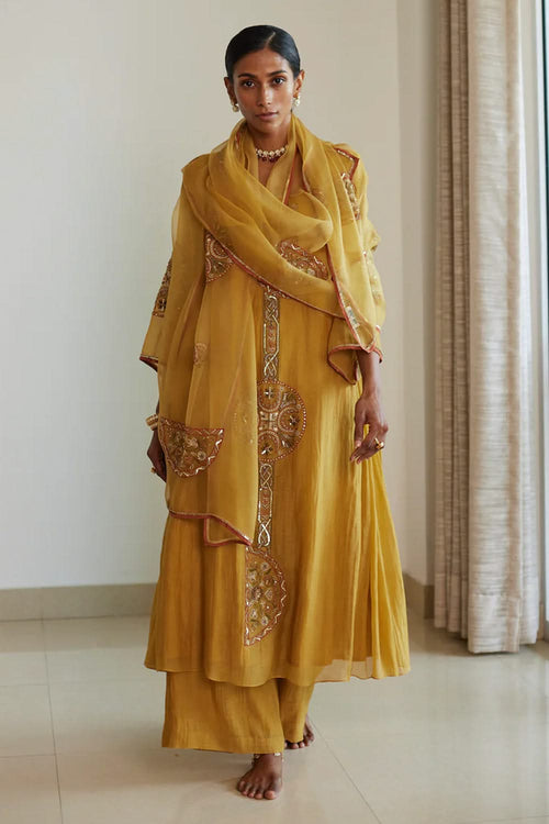 Yellow Shashi Stole