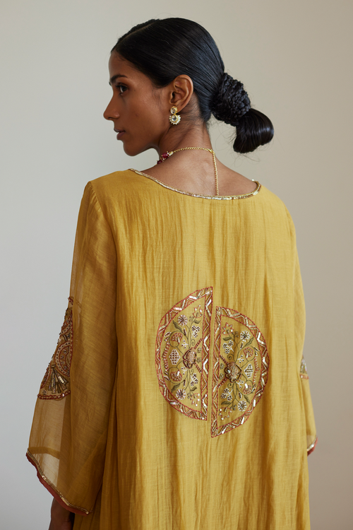 Yellow Shashi Kurta Set
