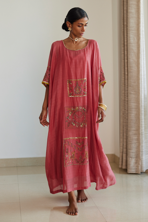 Pink Akaari Kaftaan