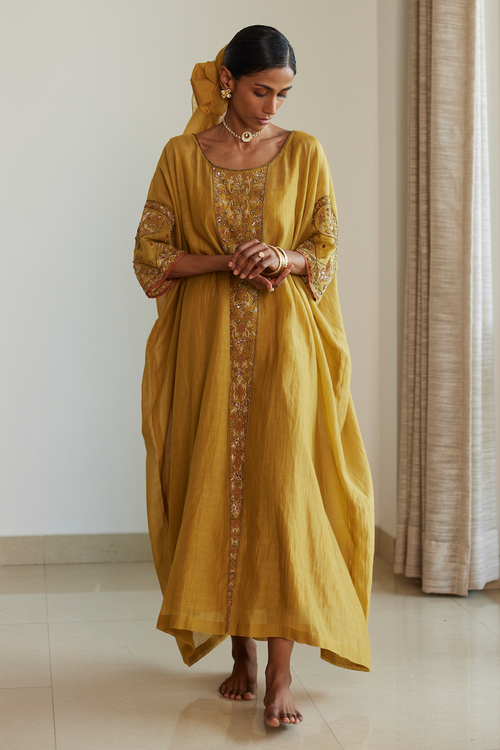 Yellow Adree Kaftaan