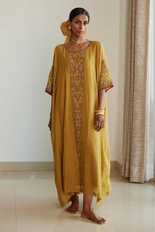 Yellow Adree Kaftaan