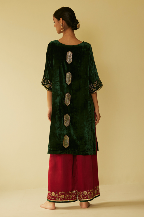 Green Meera Kurta Set