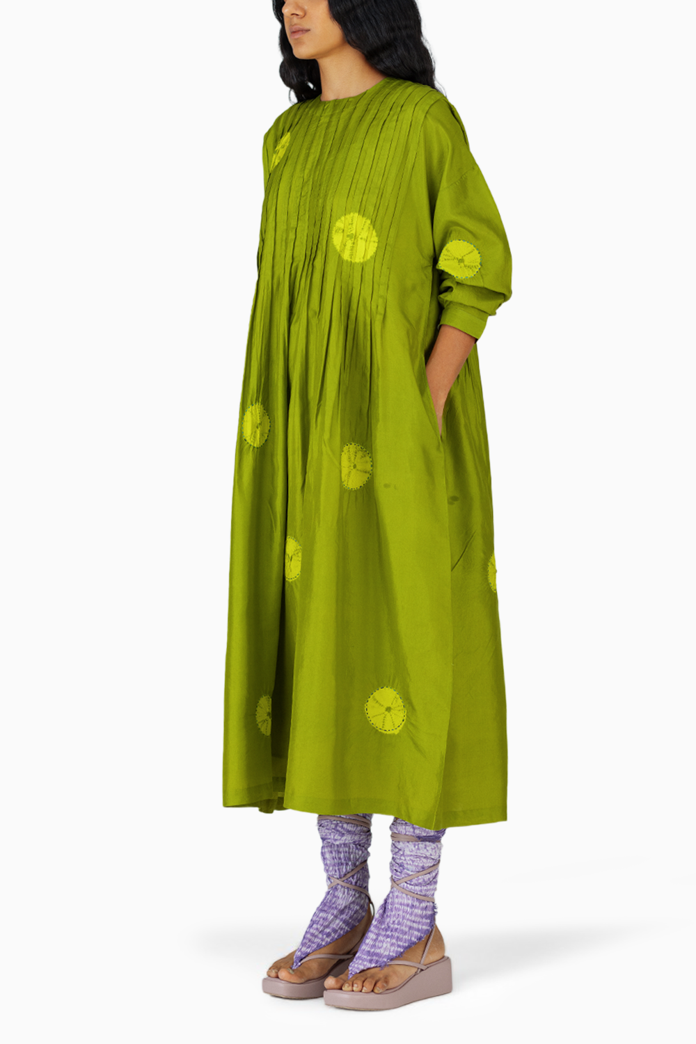 Green Playground Polka Dress