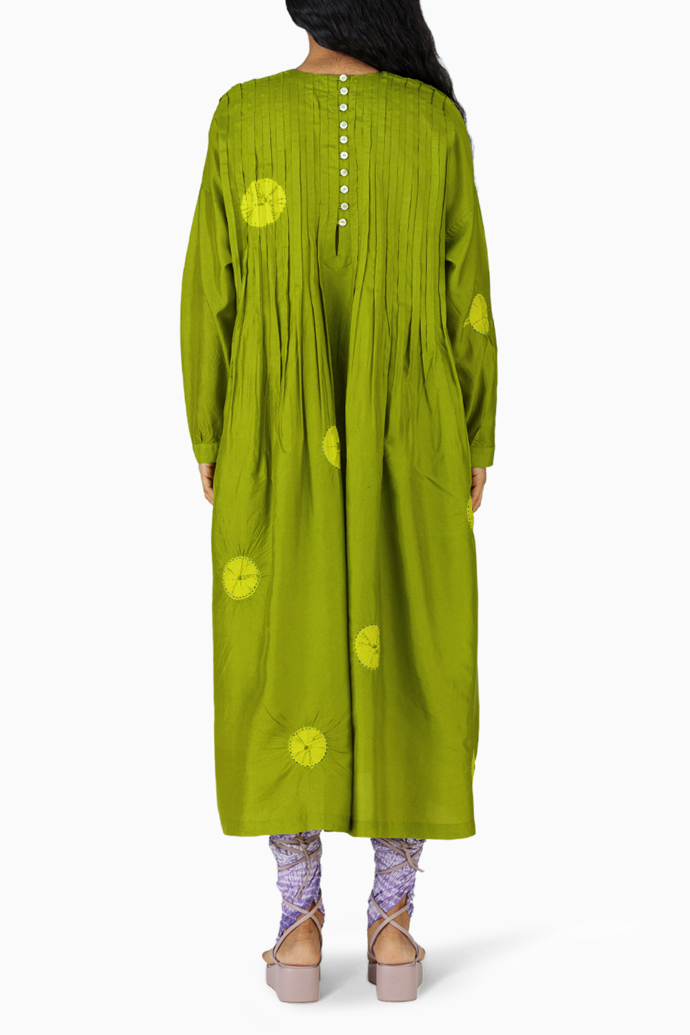 Green Playground Polka Dress