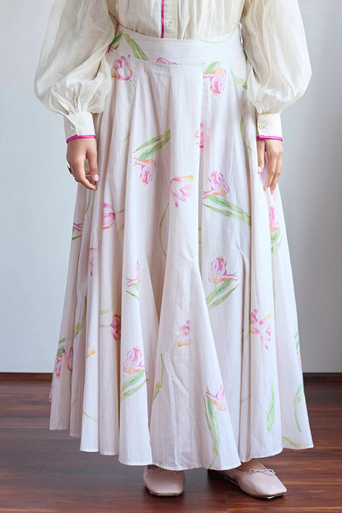 Tulip Ivory Skirt