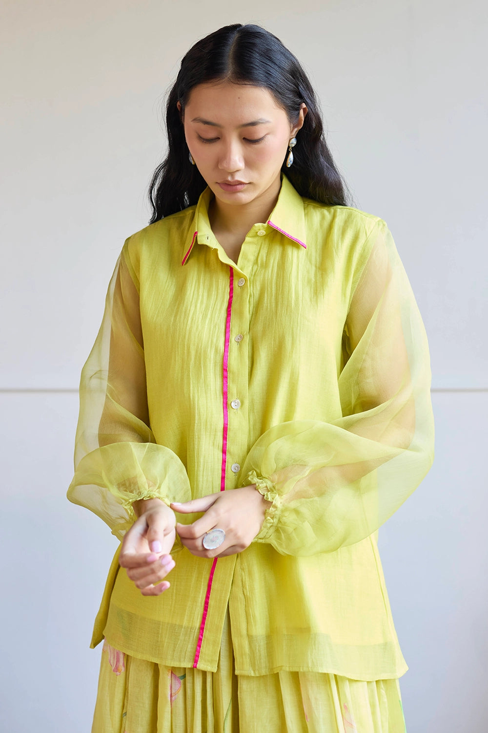 Lime Shirt with Lime Tulip Skirt