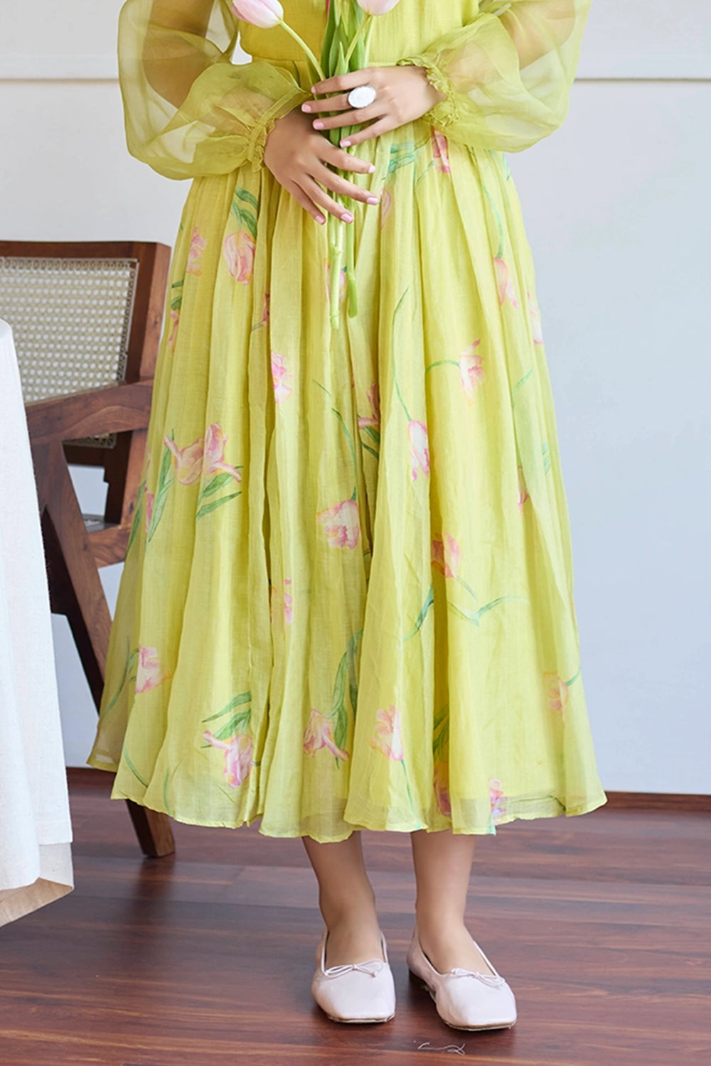 Lime Tulip Skirt