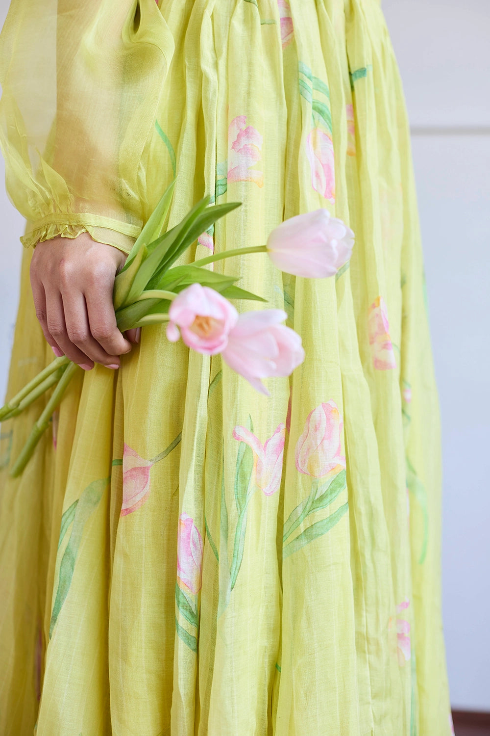 Lime Shirt with Lime Tulip Skirt