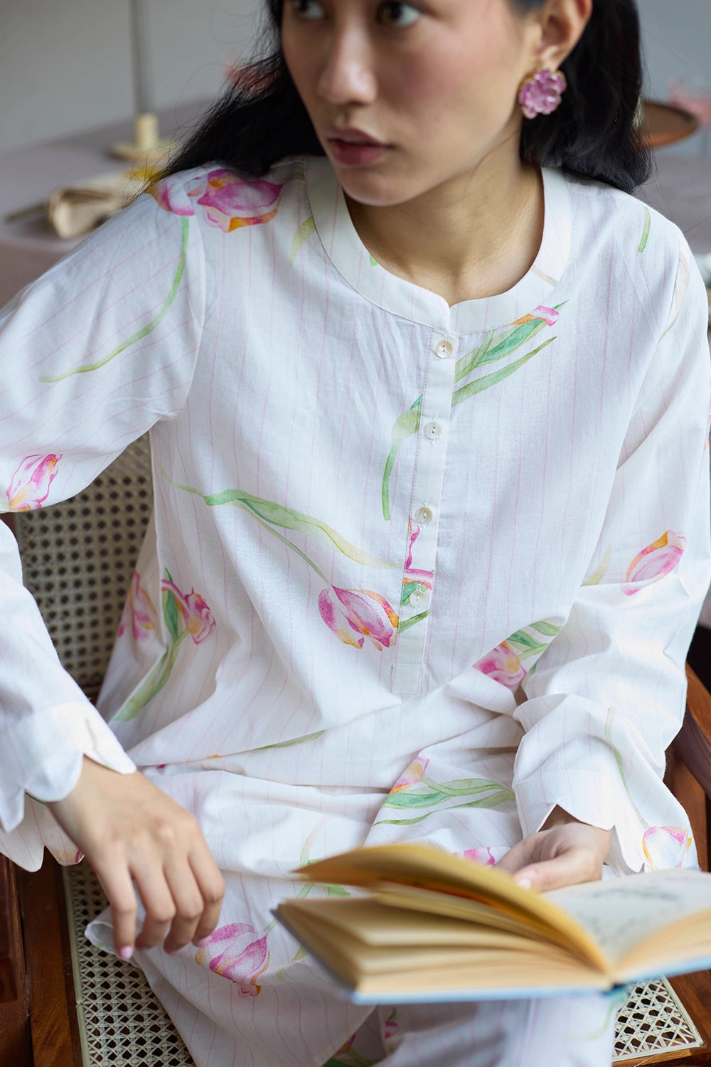 Emma Cotton Tulip Kurta Se