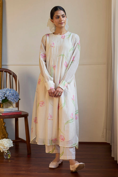 Tulip Pintuck Kurta Set