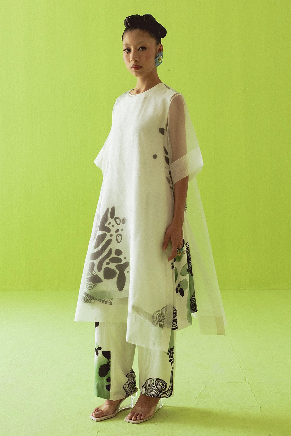 Sheer Green Kurta Set