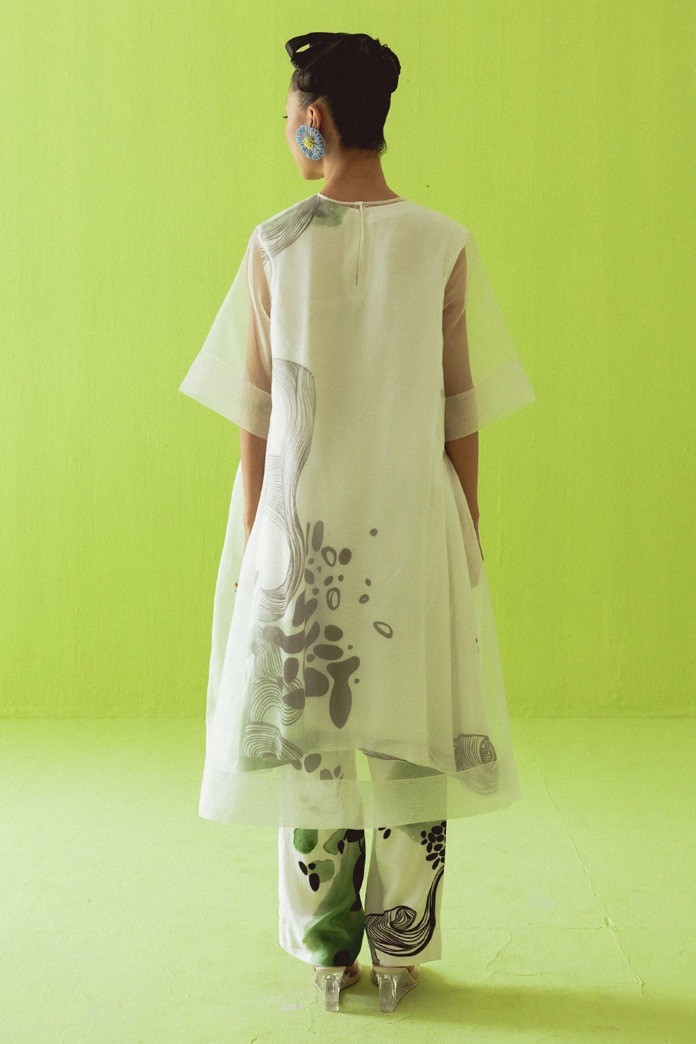 Sheer Green Kurta Set