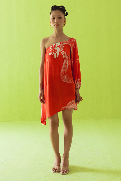 Bright Red Dress
