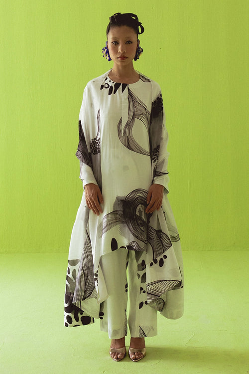 Grey Kurta Set
