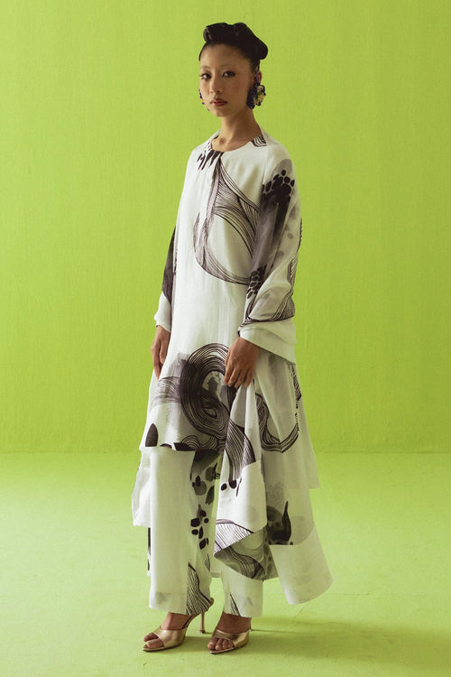 Grey Kurta Set