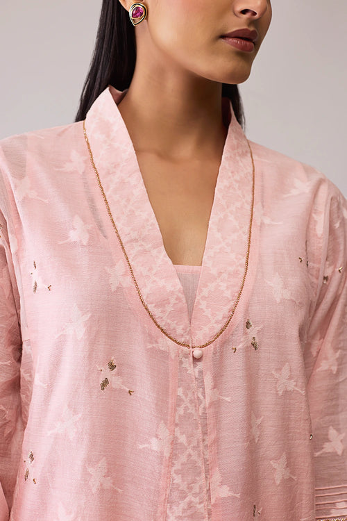 Ambreen Pink Kurta Set