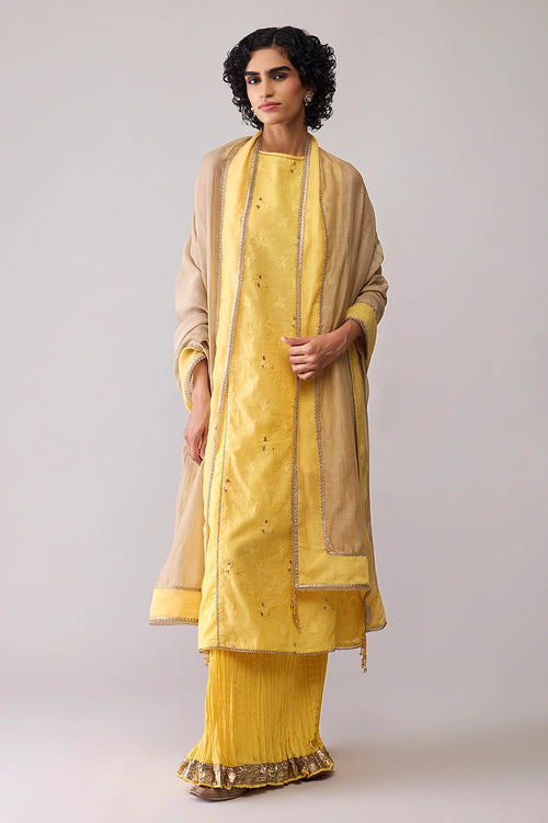 Inayat Yellow Kurta Set with Dupatta
