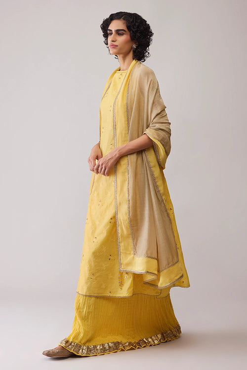 Inayat Yellow Kurta Set with Dupatta
