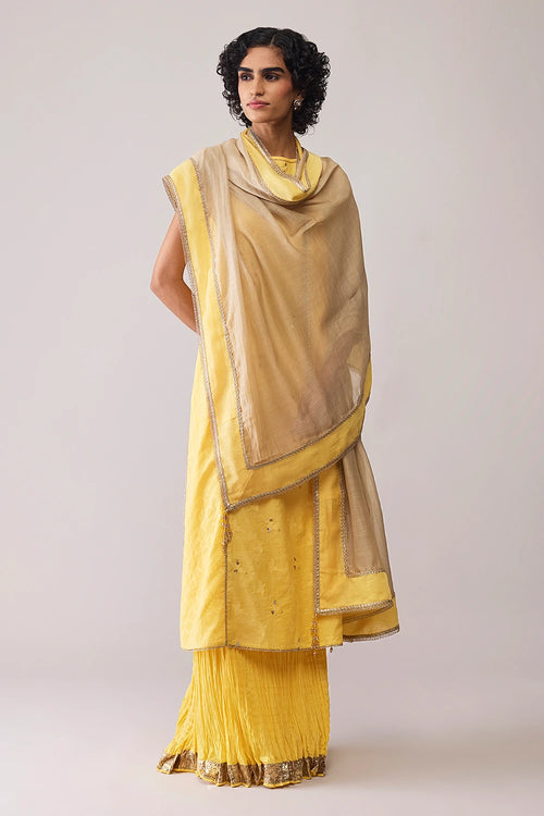 Inayat Yellow Kurta Set with Dupatta