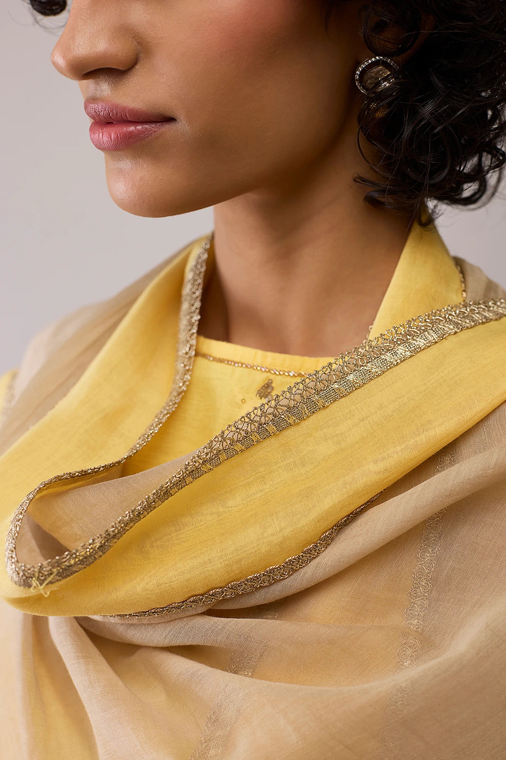 Inayat Yellow Kurta Set with Dupatta