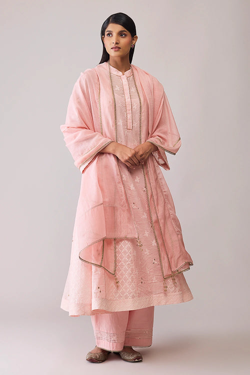 Ayesha Pink Kurta Set with Dupatta