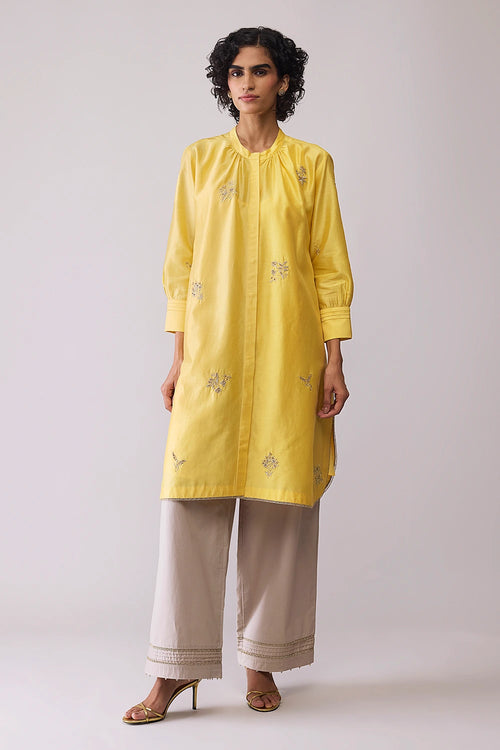 Ina Yellow Kurta Set