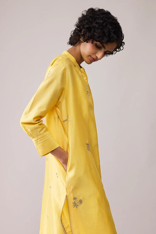 Ina Yellow Kurta Set