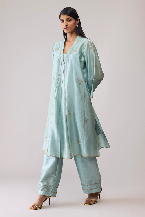 Ambreen Mint Kurta Set