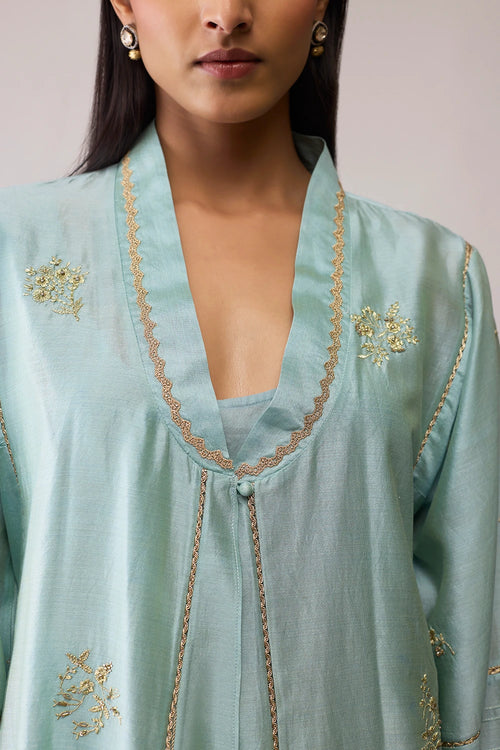 Ambreen Mint Kurta Set