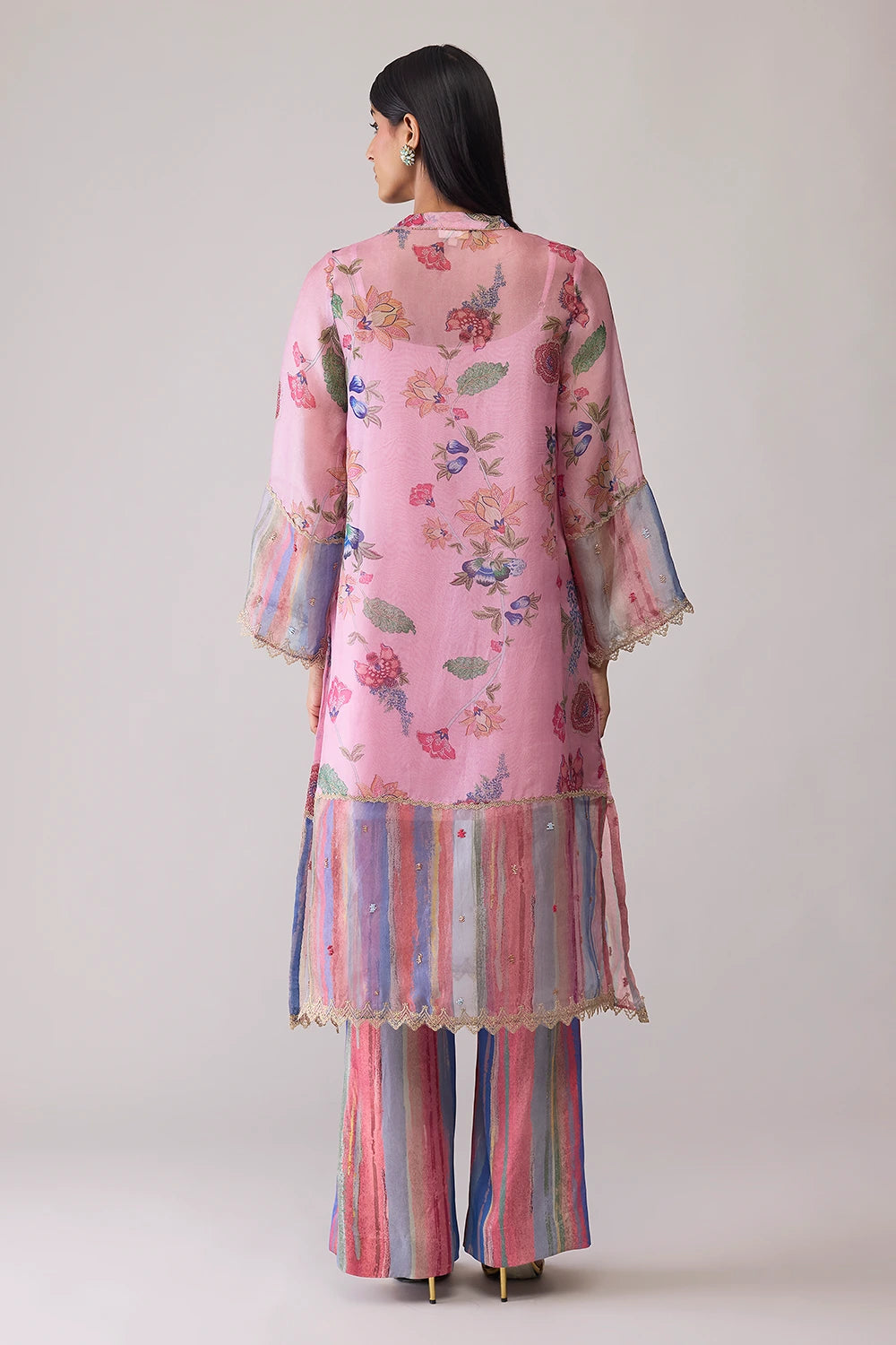 Tara Pink Print Kurta Set