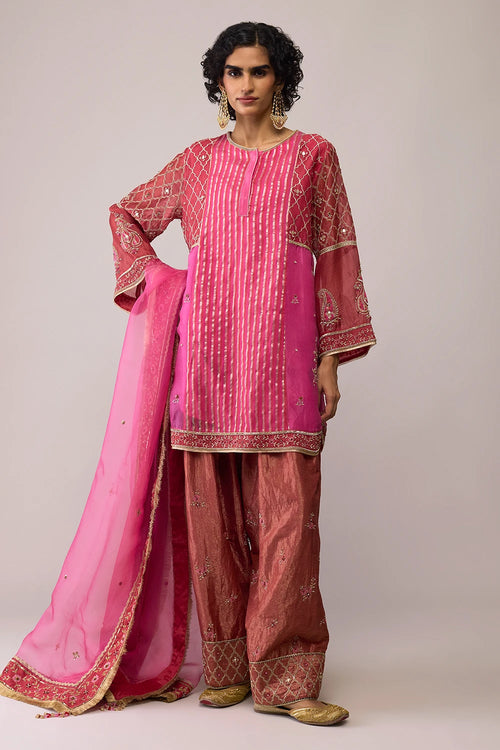 Red Pink Nadia Kurta Set