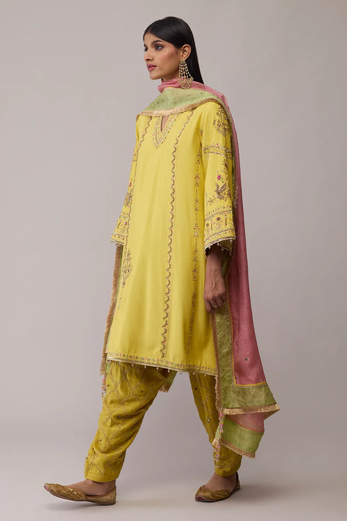 Yellow Amna Kurta Set