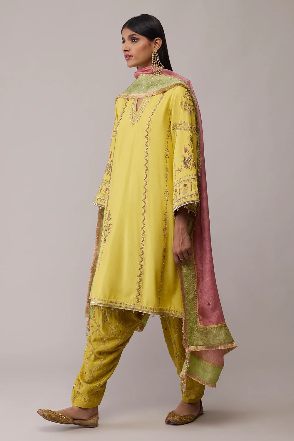 Yellow Amna Kurta Set