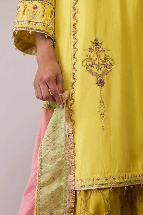 Yellow Amna Kurta Set